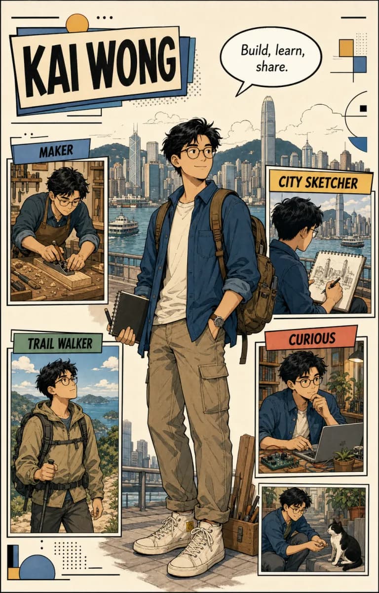 GPT Image 2 個人檔案資訊圖範例