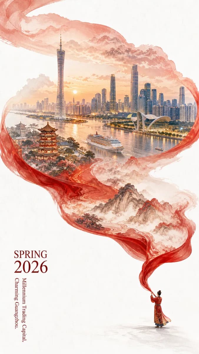 GPT Image 2 廣州 2026 春季宣傳海報示例